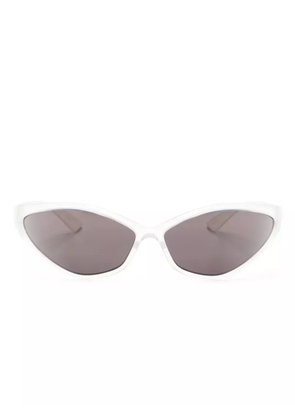 Balenciaga Eyewear 90s Oval wrap-around sunglasses - White