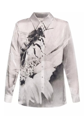 Tory Burch graphic-print shirt - Grey