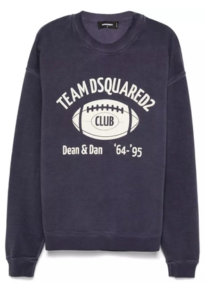 DSQUARED2 logo-print sweatshirt - Blue