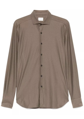 Xacus stretch-jersey shirt - Brown
