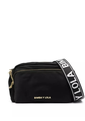 Bimba y Lola logo-embellished multi-pocket crossbody bag - Black