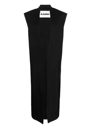 Jil Sander single-breasted tailored vest - Black