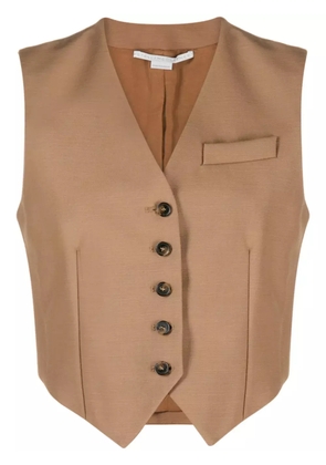 Stella McCartney sleeveless virgin wool waistcoat - Brown