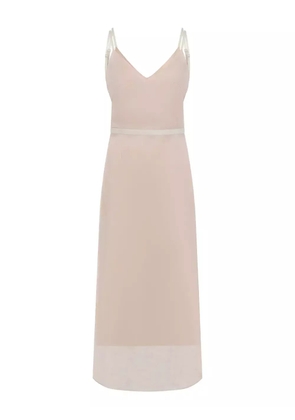 Carven open-back silk dress - Pink