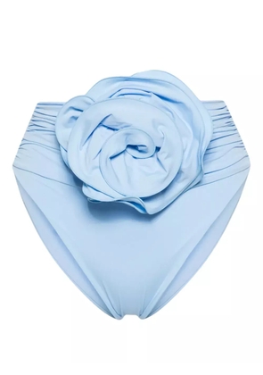 Magda Butrym ruched high-waist bikini bottoms - Blue