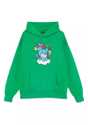 INBETWEENERS graphic-print hoodie - Green