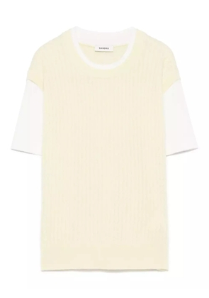 SANDRO layered T-shirt - Yellow