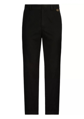 Dolce & Gabbana front-fastening straight-leg trousers - Black