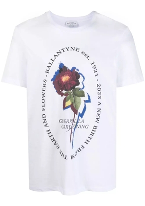 Ballantyne graphic-print cotton T-shirt - White