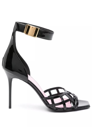 Balmain Uma patent-leather sandals - Black