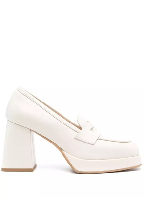 VAMSKO 90mm Greta leather pumps - Neutrals