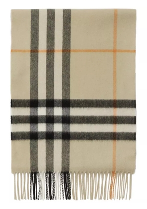 Burberry check cashmere scarf - Neutrals