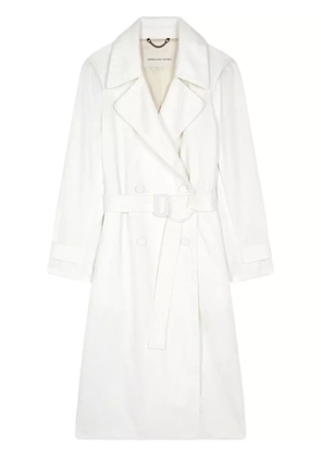 DRIES VAN NOTEN cotton mac coat - White