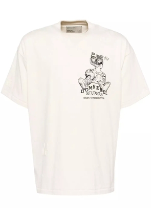 DOMREBEL strip T-shirt - Neutrals