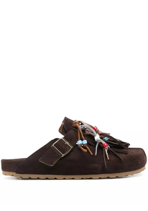Scarosso Geo suede sandals - Brown