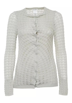 Oscar de la Renta Pre-Owned open-knit cardigan - White