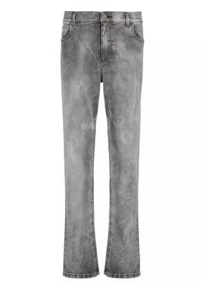 Balmain mid-rise straight-leg jeans - Grey
