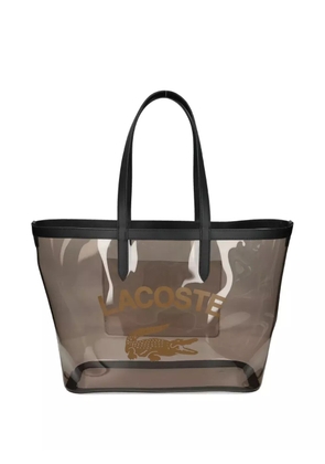 Lacoste Anna logo graphic tote bag - Black