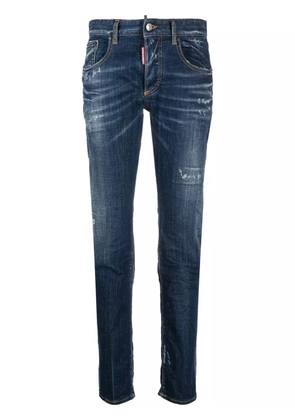 DSQUARED2 24/7 distressed skinny jeans - Blue