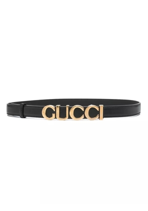 Gucci Pre-Owned logo-buckle belt - Black