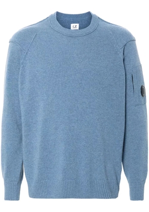 C.P. Company Lens-detail wool blend jumper - Blue
