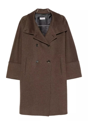 Alberto Biani double-breasted coat - Brown