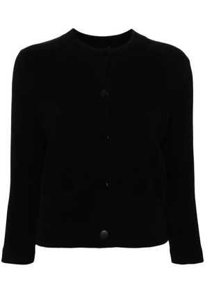 Vince shrunken snap cardigan - Black