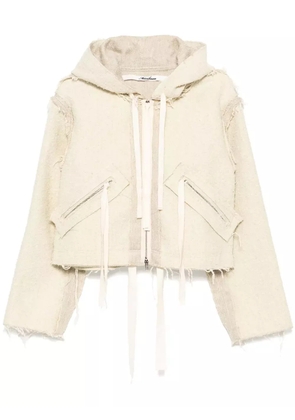 midorikawa raw edge jacket - Neutrals