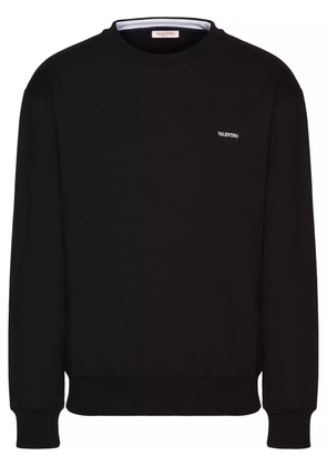 Valentino Garavani logo-print cotton sweatshirt - Black