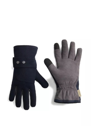 Woolrich press-stud wool gloves - Blue