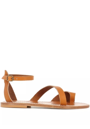 K. Jacques ankle-strap flat sandals - Brown