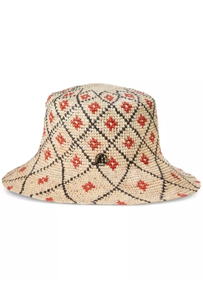 Maison Michel Ludi bucket hat - Neutrals
