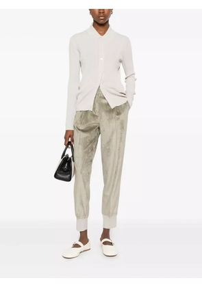 Peserico ribbed buttoned top - Neutrals