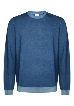 Sun68 logo-embroidered sweater - Blue