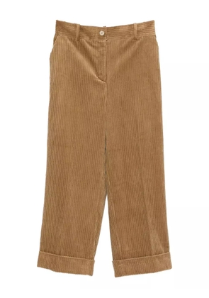 P.A.R.O.S.H. corduroy cuffed pants - Brown