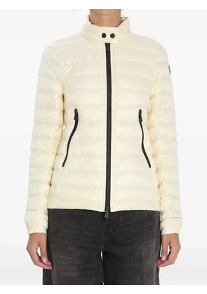 Moncler Grenoble quilted snap-buttoned collar coat - White