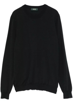 Zanone fine-knit sweater - Black
