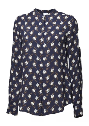ASPESI floral-print button-up shirt - Blue