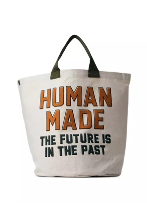 Human Made logo-motif tote bag - Neutrals