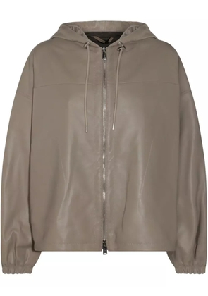 Add leather bomber jacket - Neutrals