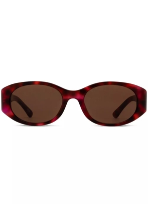 Balenciaga Eyewear oval-frame sunglasses - Red