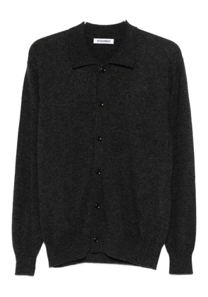 Attachment polo-neck cardigan - Grey