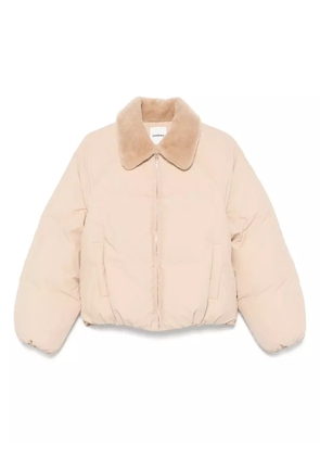 SANDRO zip-up puffer jacket - Neutrals