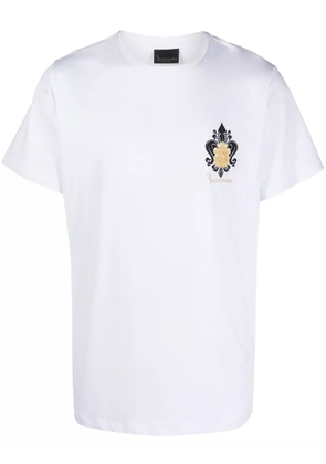Billionaire Crest-logo crew-neck T-shirt - White