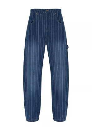 MUNTHE pinstripe utility trousers - Blue