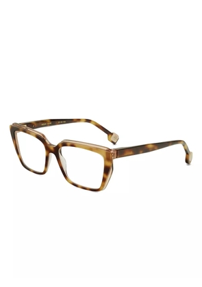 Etnia Barcelona Noon geometric-frame glasses - Brown