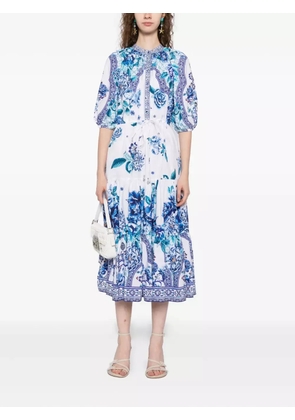 Camilla A Ceramic Garden dress - White