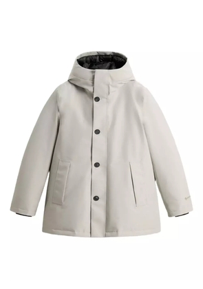 Woolrich hooded button-fastening parka - Grey