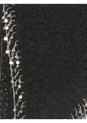 Faliero Sarti sequin-embellished cashmere scarf - Grey