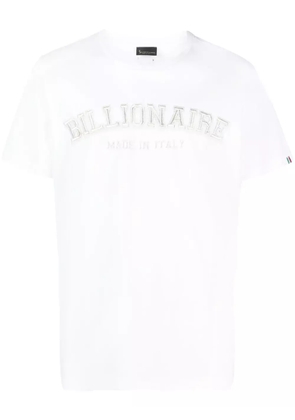 Billionaire embroidered-logo T-shirt - White